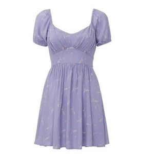 Auguste The Lable Revolve Clementine Bonnie Lavender summery flower dress EUC